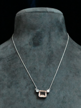 Classic Morganite Sterling Silver Necklace