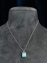 Classic Aquamarine Sterling Silver Necklace
