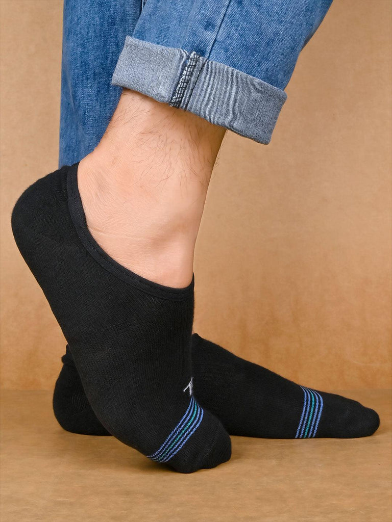 Black No Show Unisex Pack Of 1 Socks - Tistabene