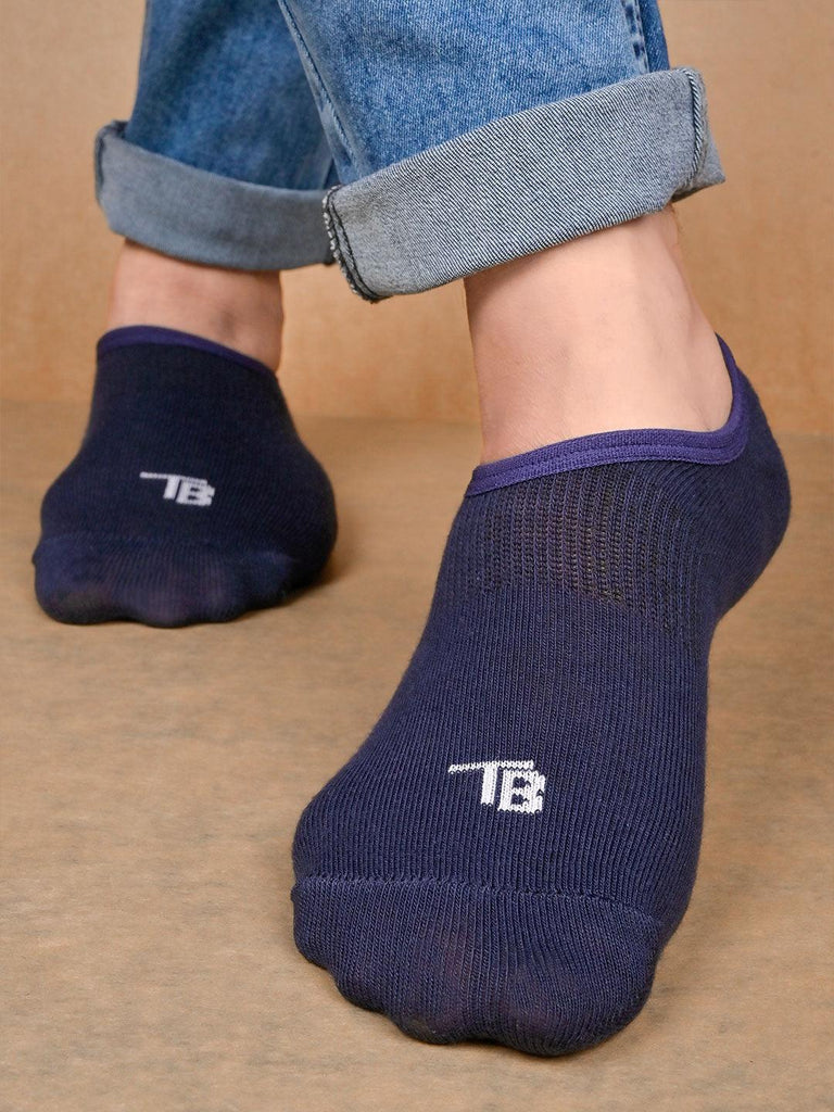 Blue No Show Unisex Pack of 1 Socks - Tistabene