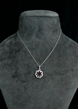 Classy Ruby Sterling Silver Pendant