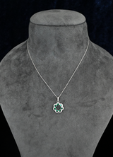 Classy Emerald Sterling Silver Pendant