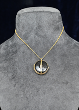 The Shadow Gold Plated Sterling Silver Locket Pendant with Chain