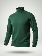 Bottle Green Turtleneck Sweater