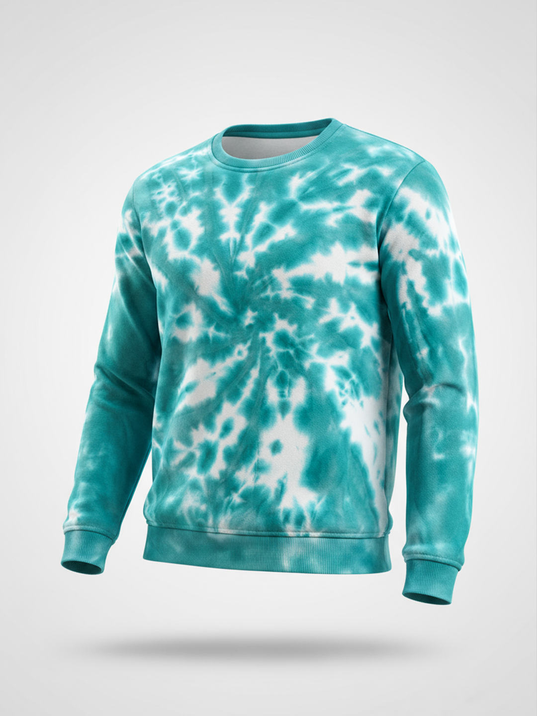 Sea Green Tie and Dye Sweater