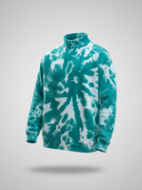 Sea Green Tie and Dye Turtle Neck