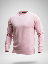 Light Pink Color Crew Neck Men's Sweater