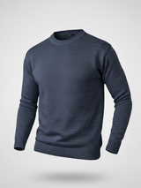 Navy Blue Color Crew Neck Sweater