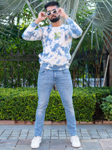 Blue Follow Your Dreams Tie-Dye Sweatshirt