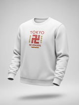 White Tokyo Manji Revengers Printed Sweatshirt