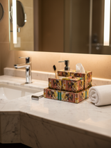 Multi Elephant Printed Bath Set Of 5