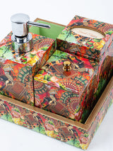 Multi Elephant Printed Bath Set Of 5