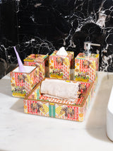 Multi Elephant Printed Bath Set Of 5