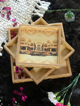 Afreen Set Of 3 Square Tray Set