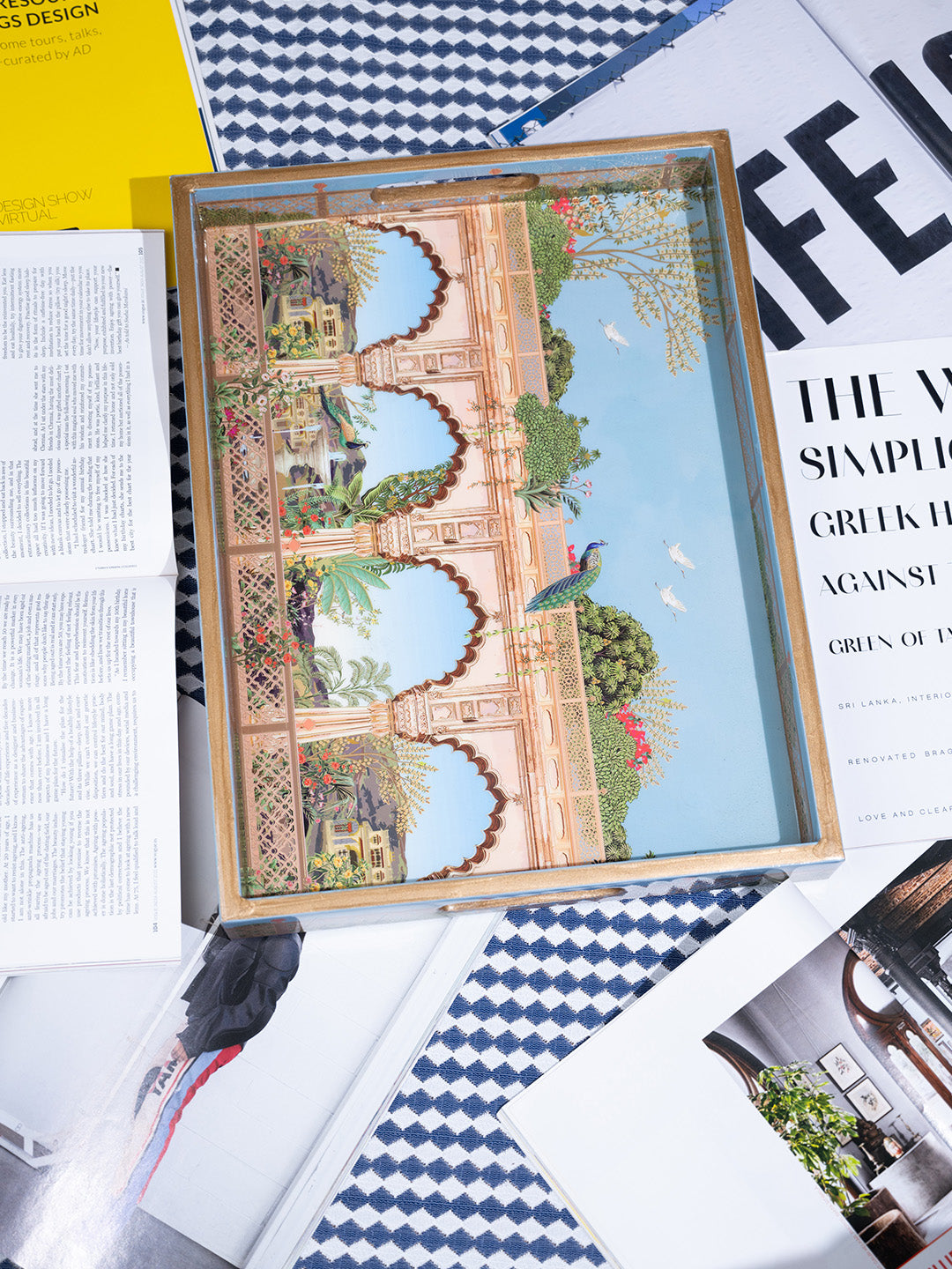 Jharoka Door Small Tray 12 X 8