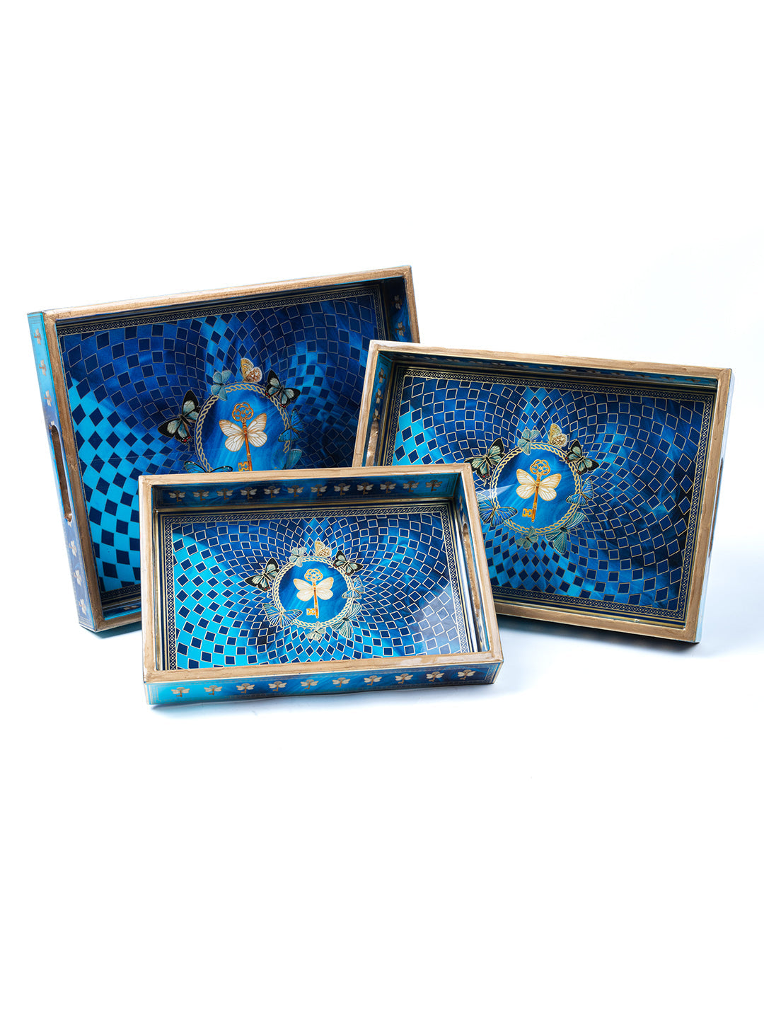 Fauna Printed Rectangular Tray Set