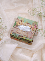 Grandeur Small Square  Printed Tissue Holder With Magnet