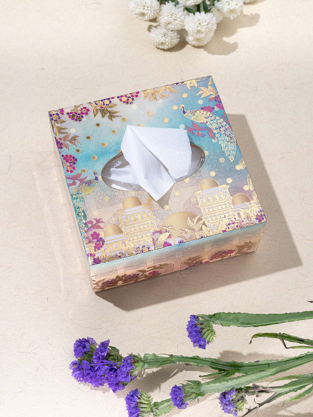 Mayura Small Square  Tissue Holder With Magnet