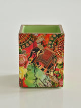 Multi Elephant Flower Printed Brush Holder