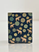 Blue Elephant Printed Brush Holder