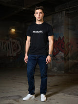 Dark Blue Plain Slim Fit Men's Jeans