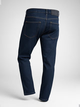 Dark Blue Plain Slim Fit Men's Jeans