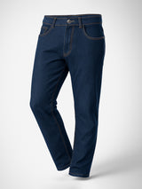 Dark Blue Plain Slim Fit Men's Jeans