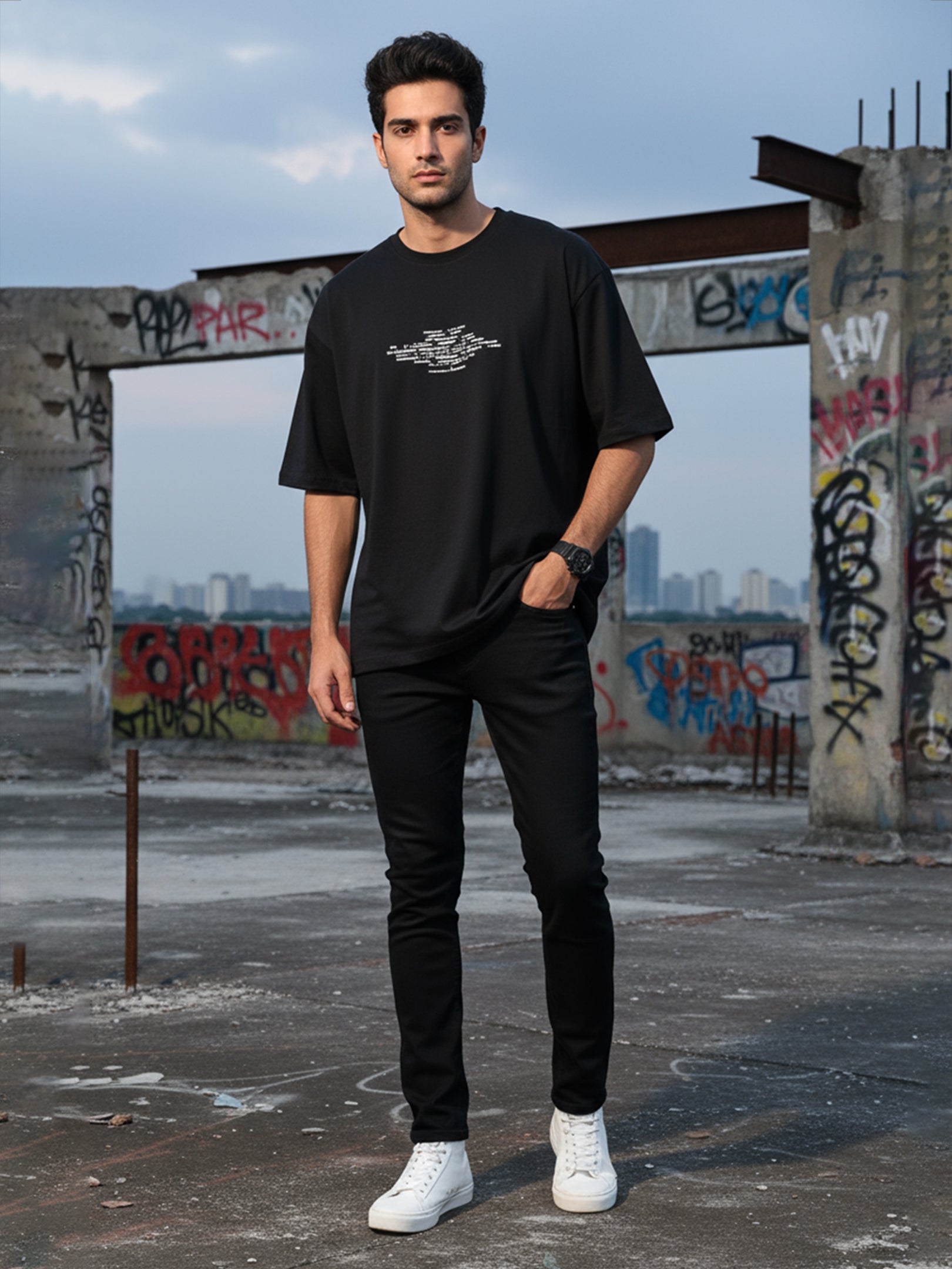 Black Slim Fit Men's Denim Jeans