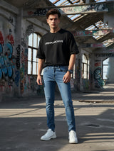 Mid Indigo Slim Fit Men's Denim Jeans