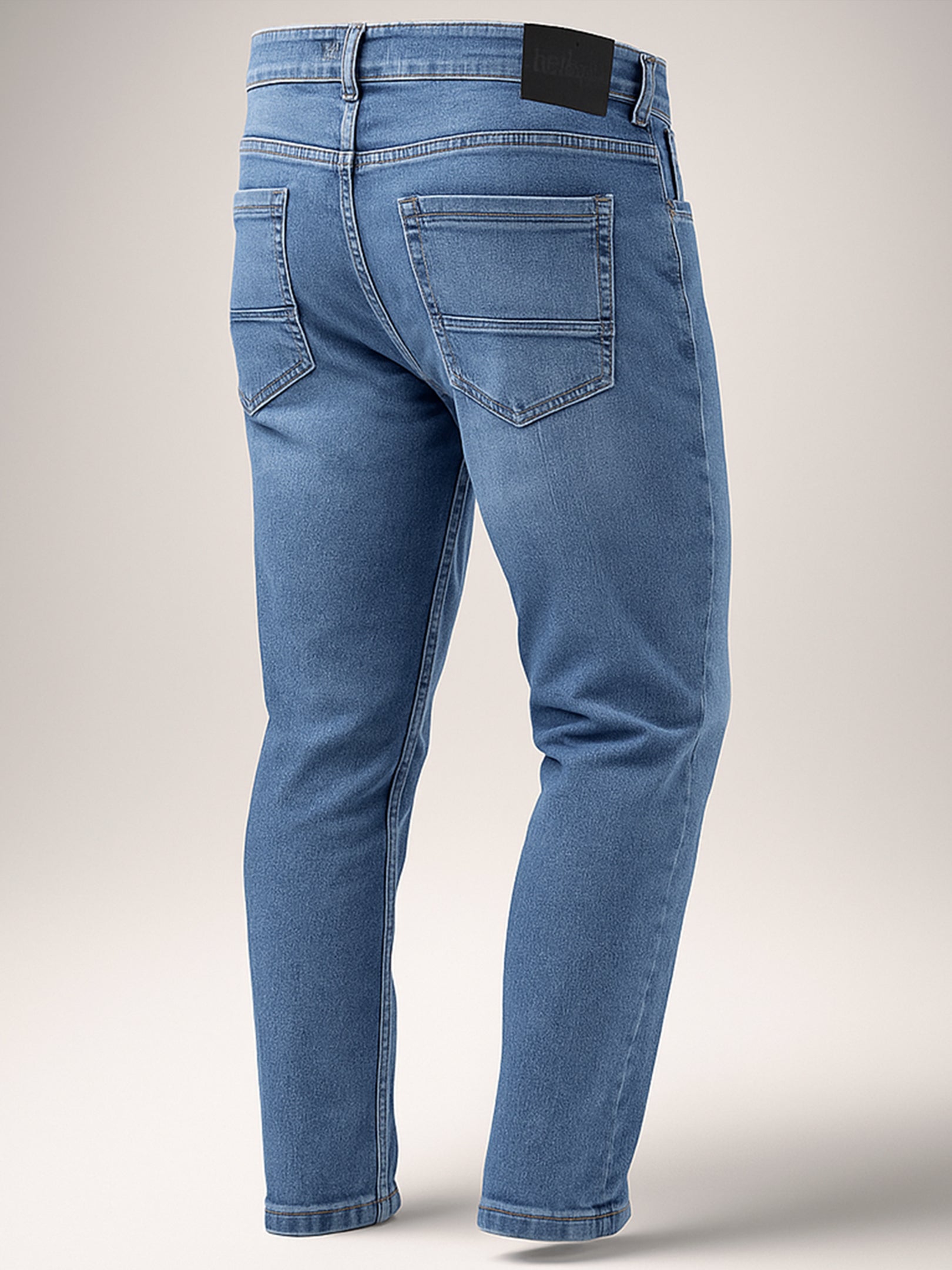 Mid Indigo Slim Fit Men's Denim Jeans