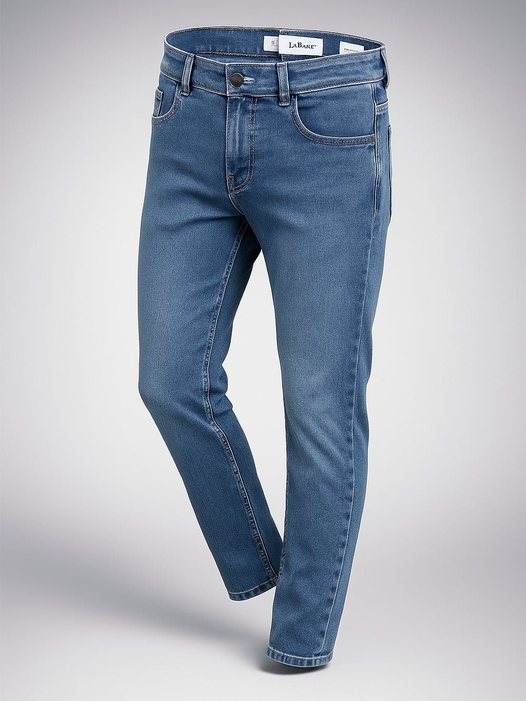 Mid Indigo Slim Fit Men's Denim Jeans