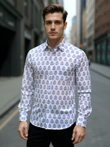 Off White Buti Sanganeri Full Sleeves Shirt
