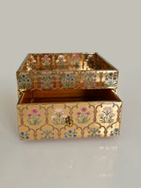GOLDEN FLOARE SINGLE DRAWER BOX