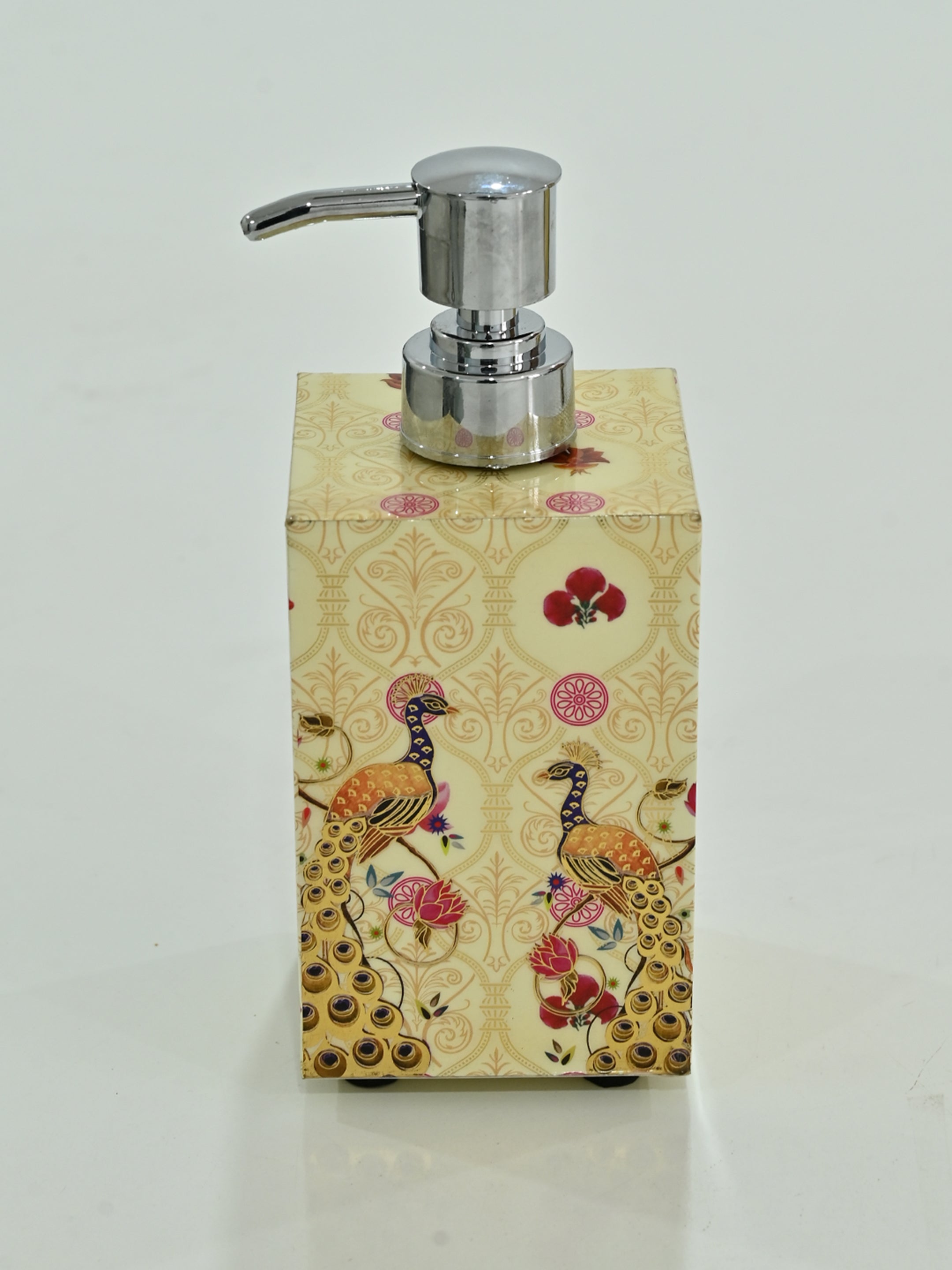 Baros with peacock soap dispenser