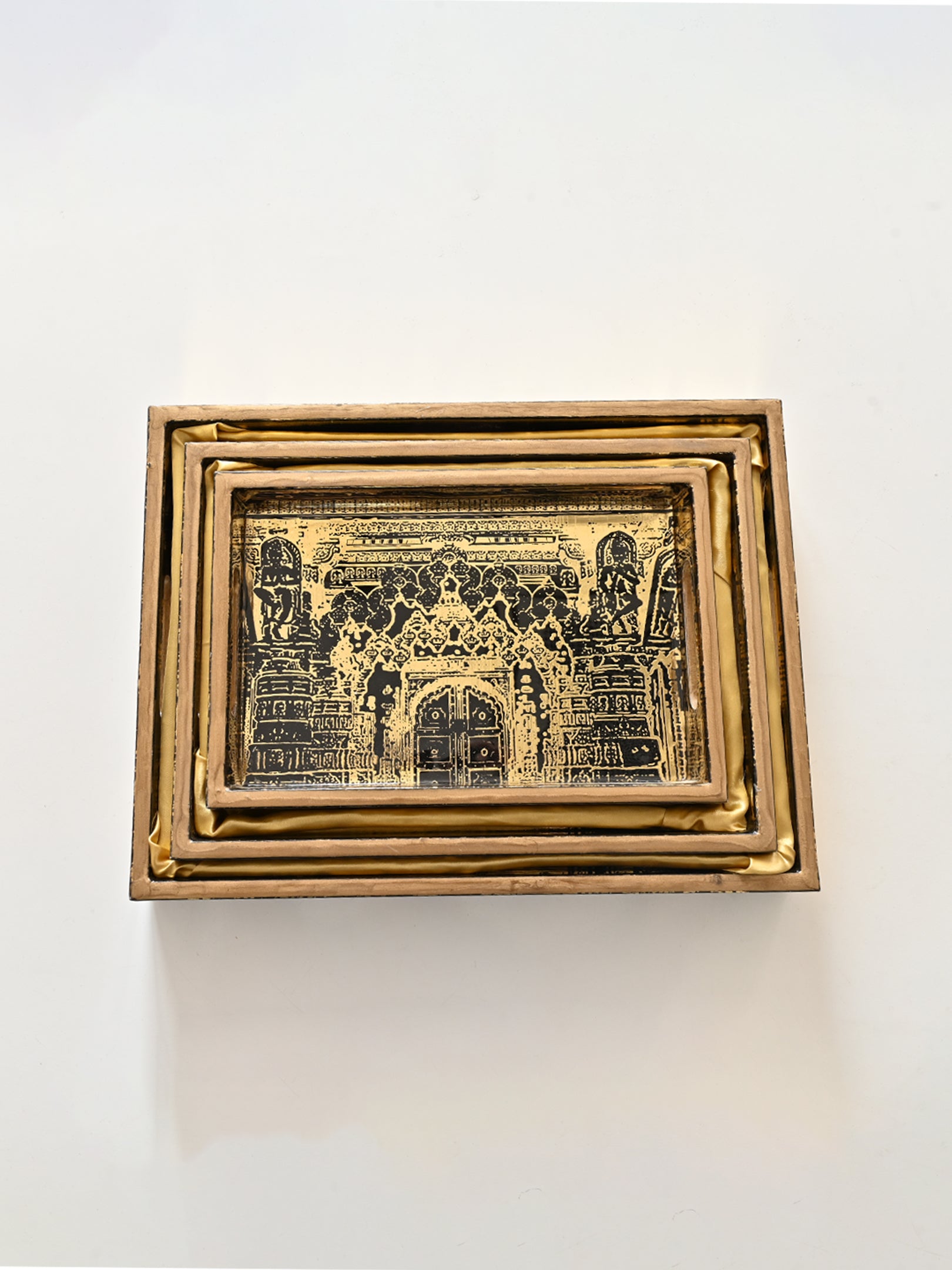 Black Mahal Tri Tray Set