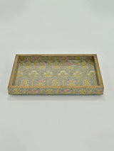 Flora Blue-Tray 12x8x1