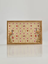 Baros with peacock 12x8x1 tray