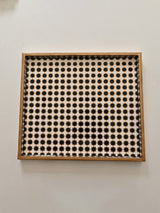 17x15x1 Tray Black & White