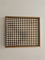 16x14x1 Tray Black & White