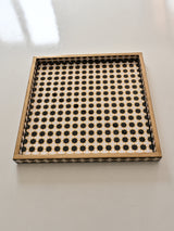 14X14X1 Tray Black & White