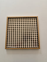 14X14X1 Tray Black & White