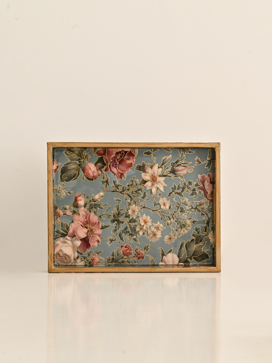 Blue Flower Tray - Large (12*16)