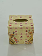 Baros With Peacock Tissue Box (Acrylic)
