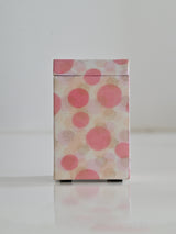 Pink Polka Dots Large rectangle  Printed Tissue Holder With Magnet