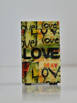 Multi Love Printed Large Rectangle Tissue Holder 8 Magnet