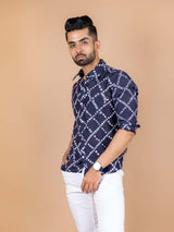 Blue Bandhej Shirt
