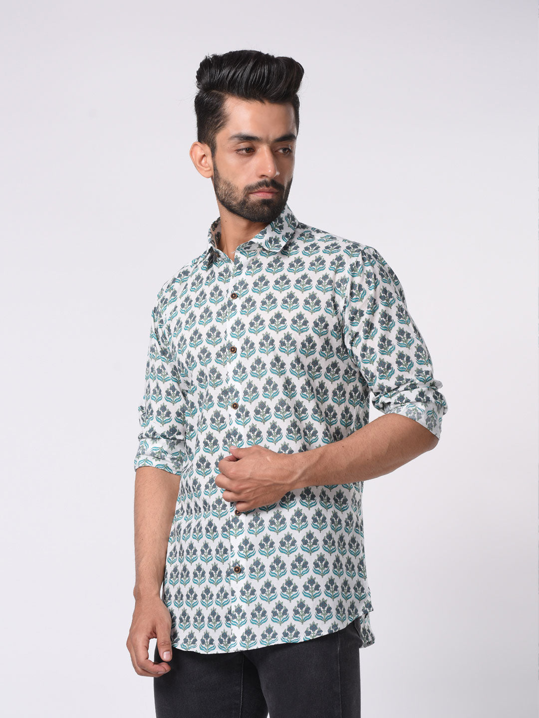 Perennial Printed Cotton Shirt