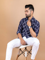 Blue Bandhej Shirt