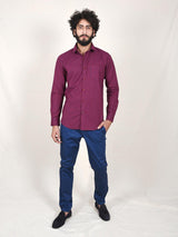cotton check shirt for men