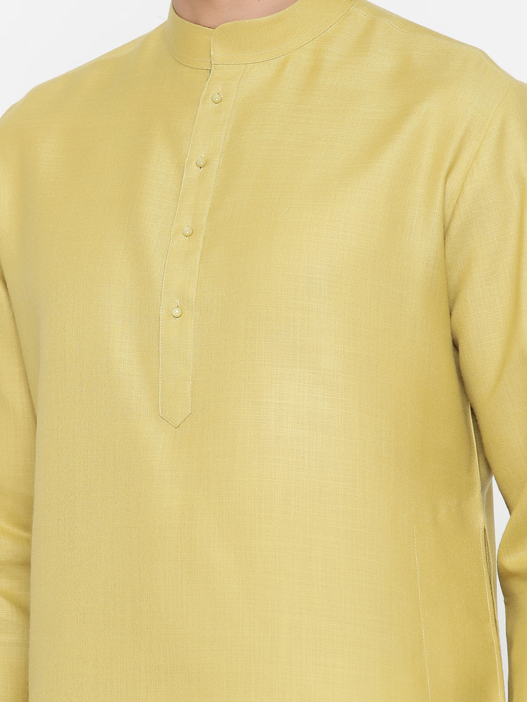 Buy Plain Pineapple Colour Cotton Kurta With Pyjama Online | Tistabene ...